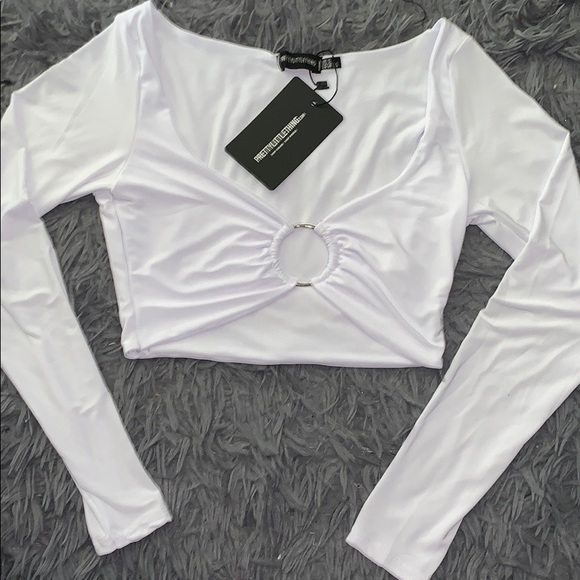 PrettyLittleThing Tops - PrettyLittleThing ring detail top